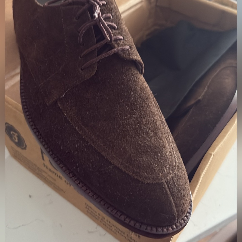Elegant Brown Suede Men's Oxfords